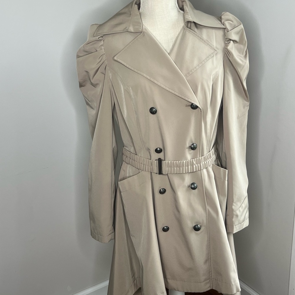 Jennifer Lopez JLO Lined Women's Belted Lined Trench Coat Size Large SKU#J49